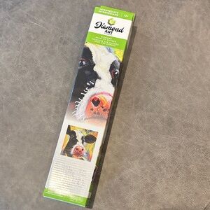 Diamond Art Intermediate Kit - Black and White Cow Design